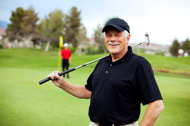 Group outdoor social activities for retirement home residents