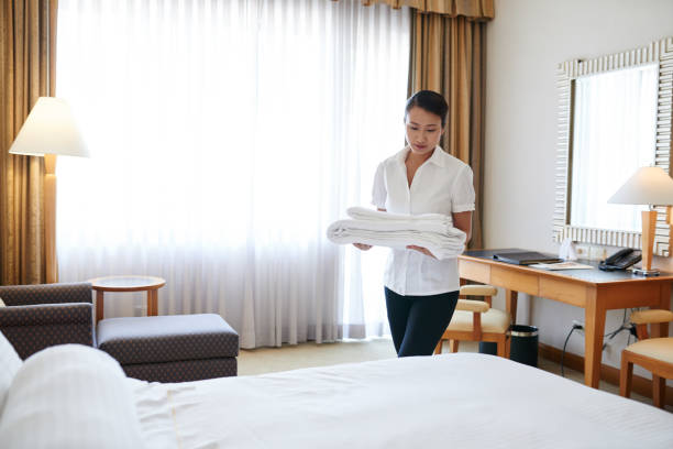 Daily housekeeping keeps rooms fresh